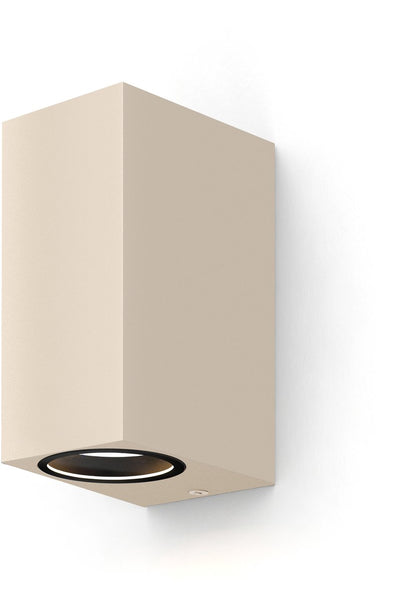 Applique Calex up downlight bergamo – 2× gu10 – ip54 résistant à l'eau et à la poussière – convient pour l'intérieur et l'extérieur – installation facile – rectangle – noir