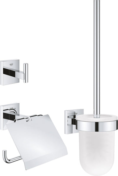 Grohe start cube ensemble d'accessoires 3-en-1 - chromé 41123000