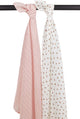 Lange bébé mini panthère Meyco - pack de 2 - hydrophile - rose tendre - 120x120cm