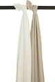 Lange Meyco baby uni - pack de 2 - hydrophile prélavé - sable blanc cassé - 120x120cm