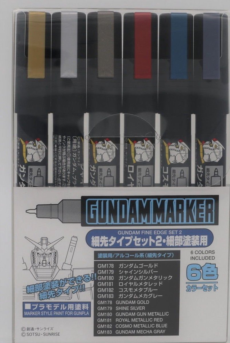 Gundam sans marque sans marque - marqueur gundam ams-126 bord fin set 2