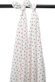 Lange Meyco baby sweet heart - pack de 2 - hydrophile - rouge - 120x120cm