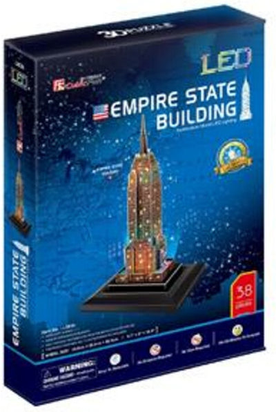 Cubic Fun 3D Puzzle Empire State Building avec éclairage LED