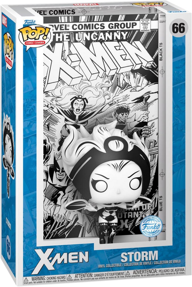 Funko-pop ! couverture de la bande dessinée Marvel : X-Men - Storm 66 exclusif