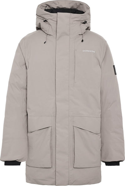 Didriksons akilles usx parka 2 veste outdoor homme - marron cendré