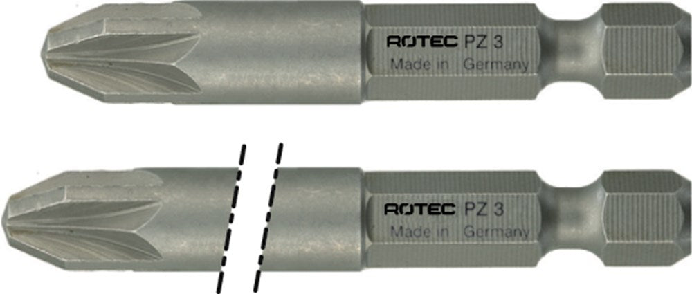 Rotec embout cruciforme force 1 4x50mm pz2 | 10 pièces