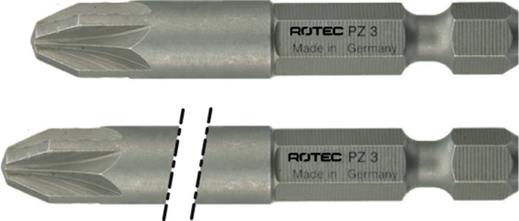 Rotec embout cruciforme force 1 4x50mm pz3 | 10 pièces