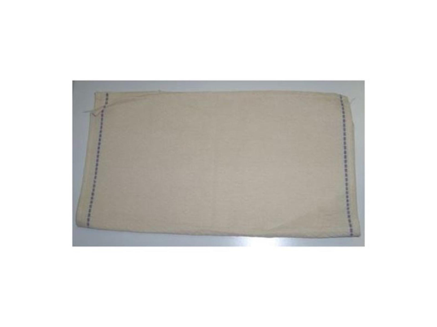 Torchon écru bord bleu 10 pièces
