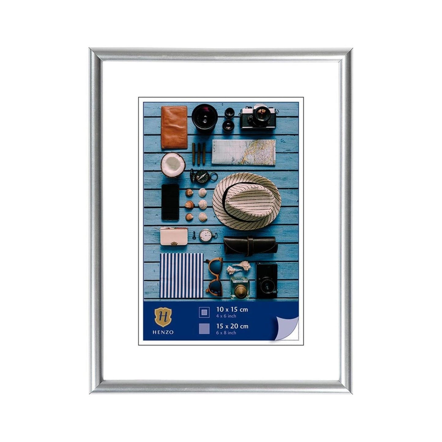 Henzo cadre photo napoli 15x20cm argent