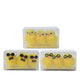 Decoris poussin chenille avec lunettes h4cm 3 pièces