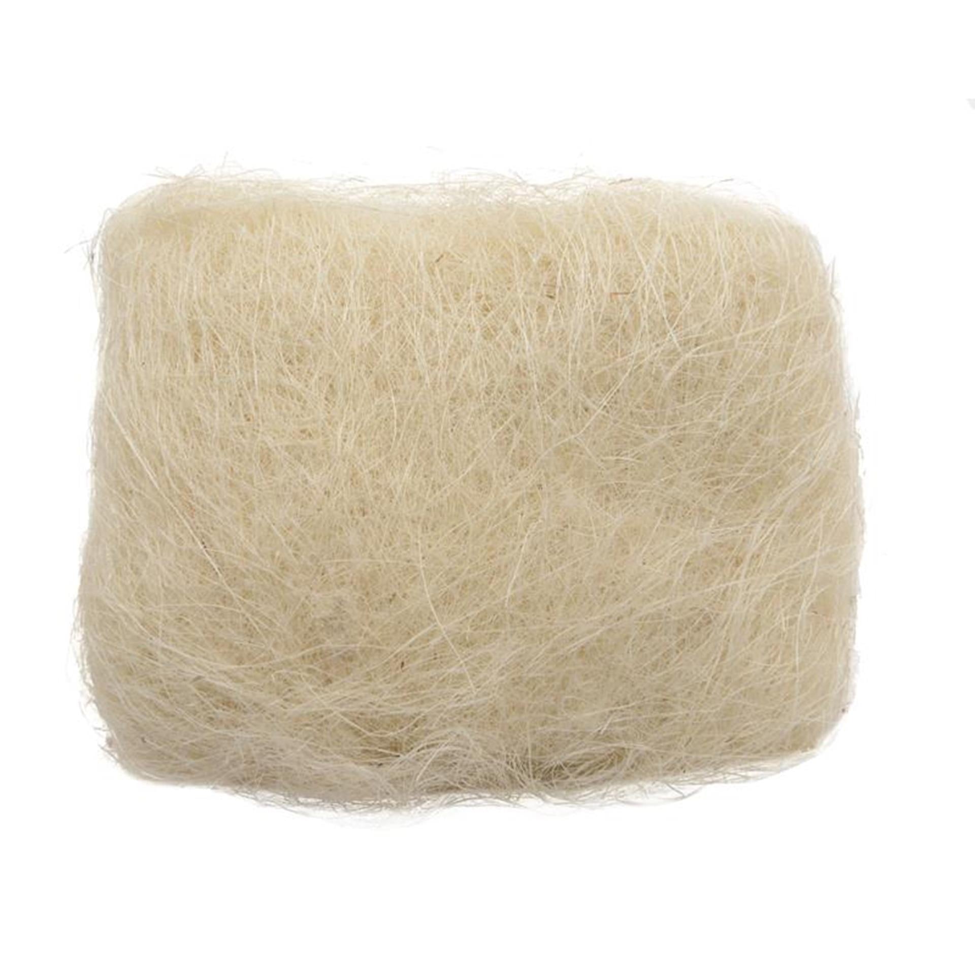 Decoris décoration sisal l14-h18cm crème