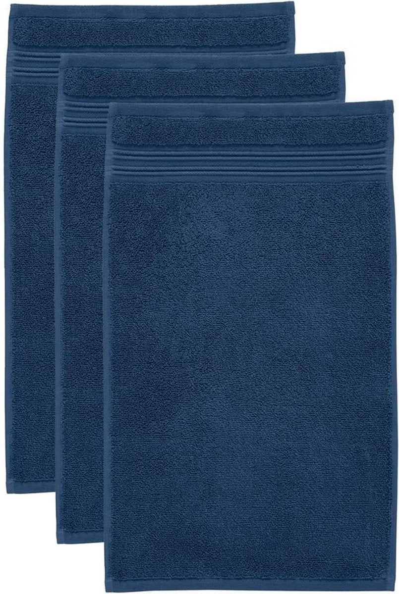 Ensemble de 3 serviettes d'invité voilage Bedinghouse - anthracite