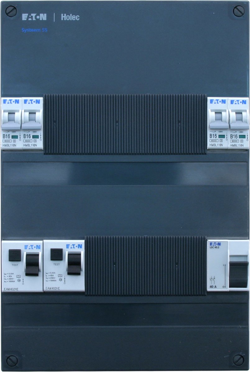 Eaton-holec Boîte de distribution Eaton Holec 4 x groupe - 2x as, 16a, 1 pôle + n 220 x 330 mm