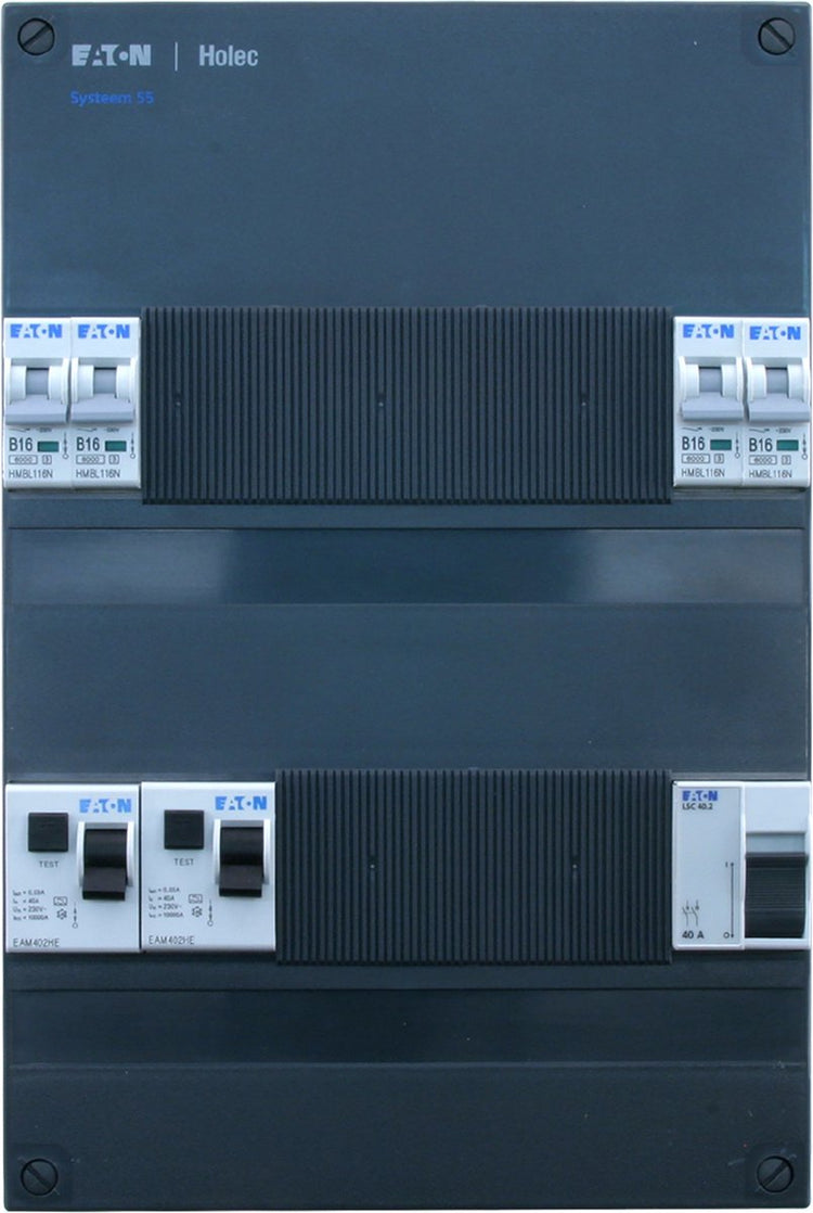 Eaton-holec Boîte de distribution Eaton Holec 4 x groupe - 2x as, 16a, 1 pôle + n 220 x 330 mm
