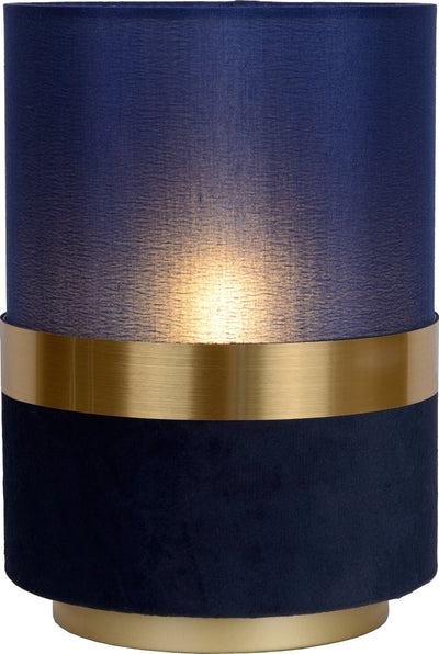 Lucide extravaganza tusse - lampe de table - ø 15 cm - 1xe14 - bleu