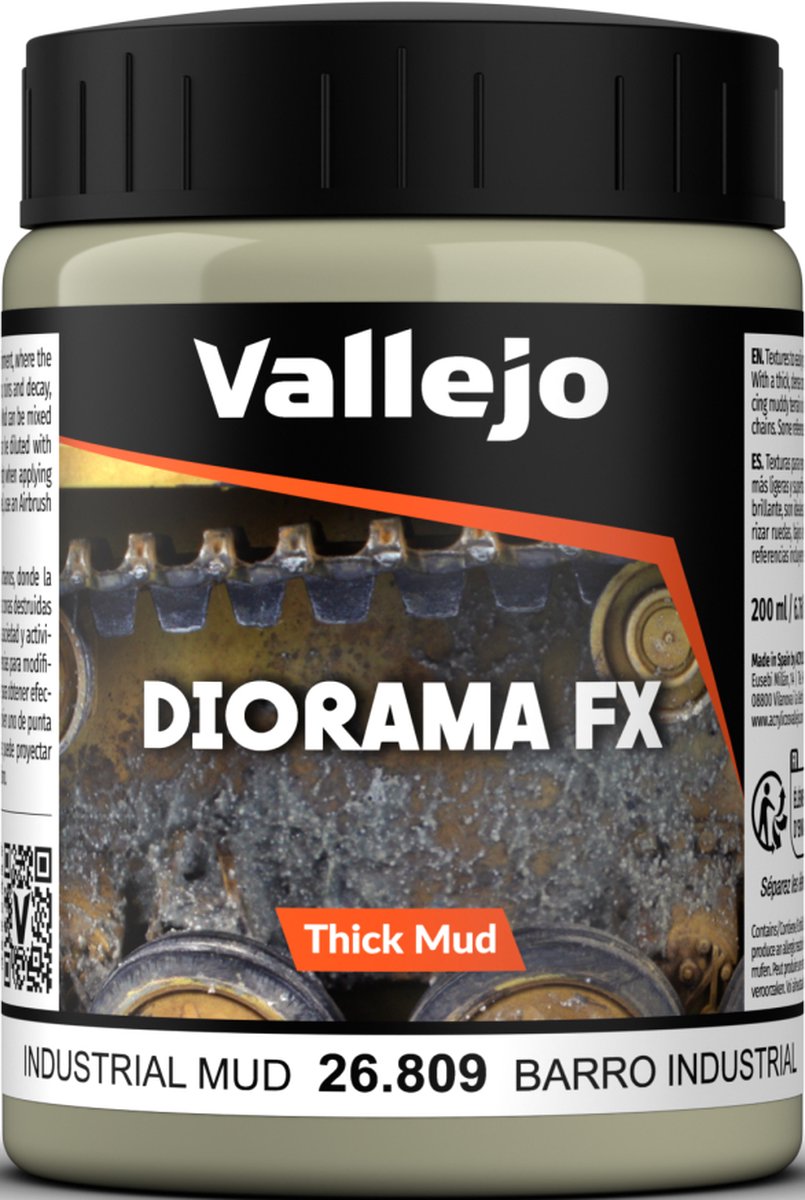 Vallejo val 26809 - boue industrielle effets d'altération de la boue épaisse - 200ml