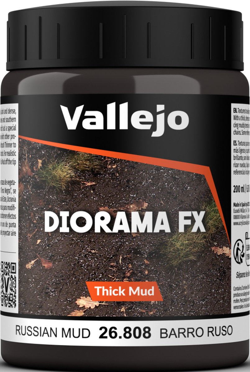 Vallejo val26808 boue russe effets d'altération de la boue épaisse - 200 ml