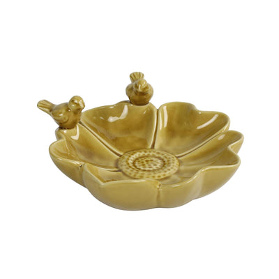 Bain d'oiseaux Countryfield jaune 26x25x10,5cm