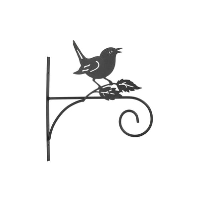 Countryfield crochet mural oiseau noir 27,5x1,5x31cm