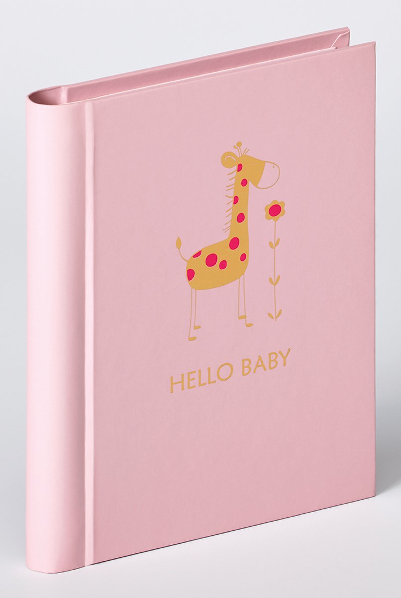 Walther ma-148-r bébé animal - mini album - format 13 x 16 cm - 30 photos 11,5 x 15,5 cm - rose