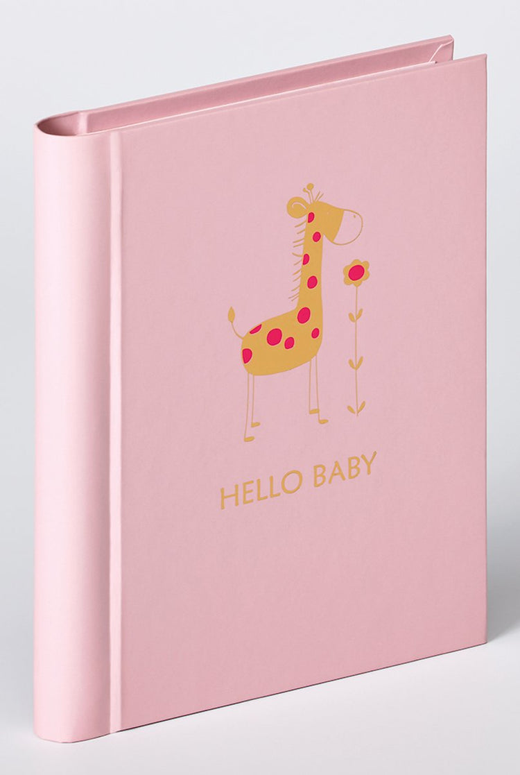Walther ma-148-r bébé animal - mini album - format 13 x 16 cm - 30 photos 11,5 x 15,5 cm - rose