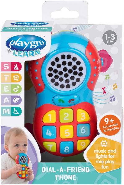 Playgro - téléphone jouet - 9 sons - lumières - 1-3+