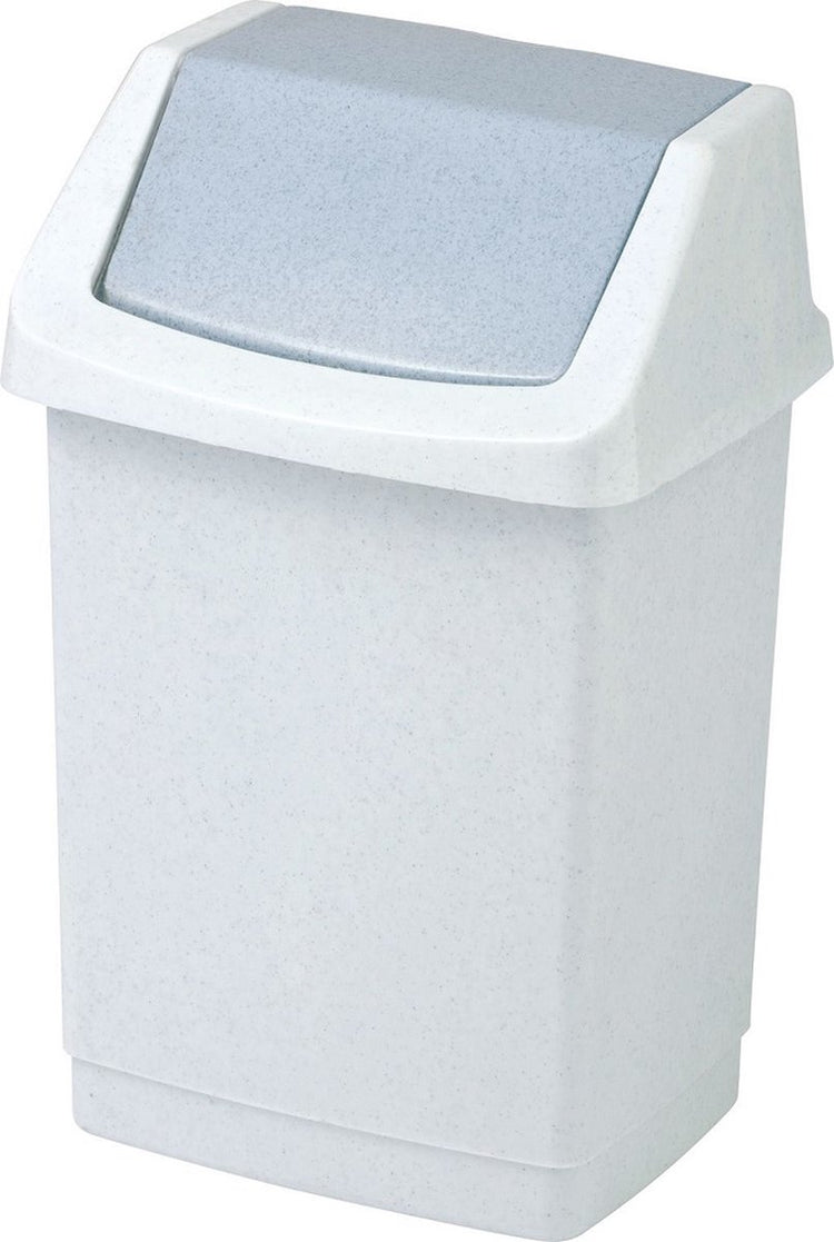 Curver click-it 50 litres poubelle basculante lux granit