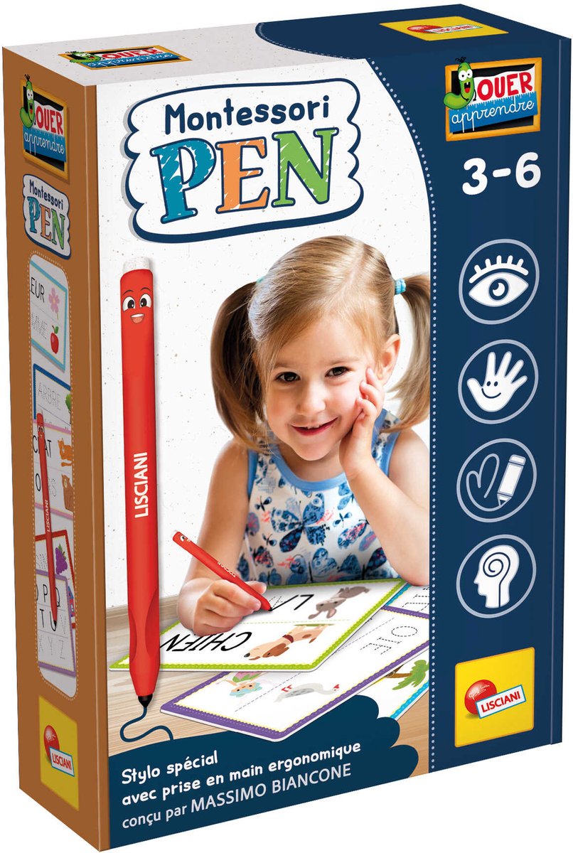 Stylo montessori Lisciani - présentoir