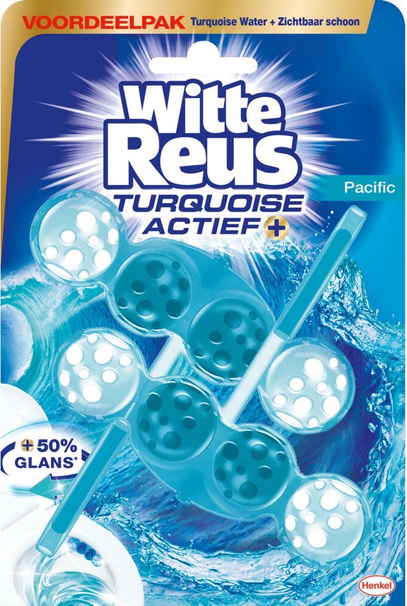 Bloc sanitaire géant blanc turquoise actif 2 pièces