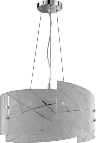Trio sandrina - lampe suspendue - blanc - excl. 3x e27 4 w - montage au plafond - réglable en hauteur