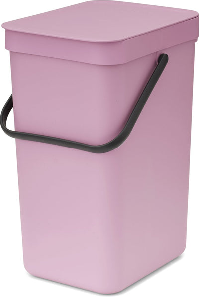 Brabantia sort go poubelle - 12 l - rose lilas