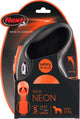Flexi rollijn nouveau ruban néon noir orange
