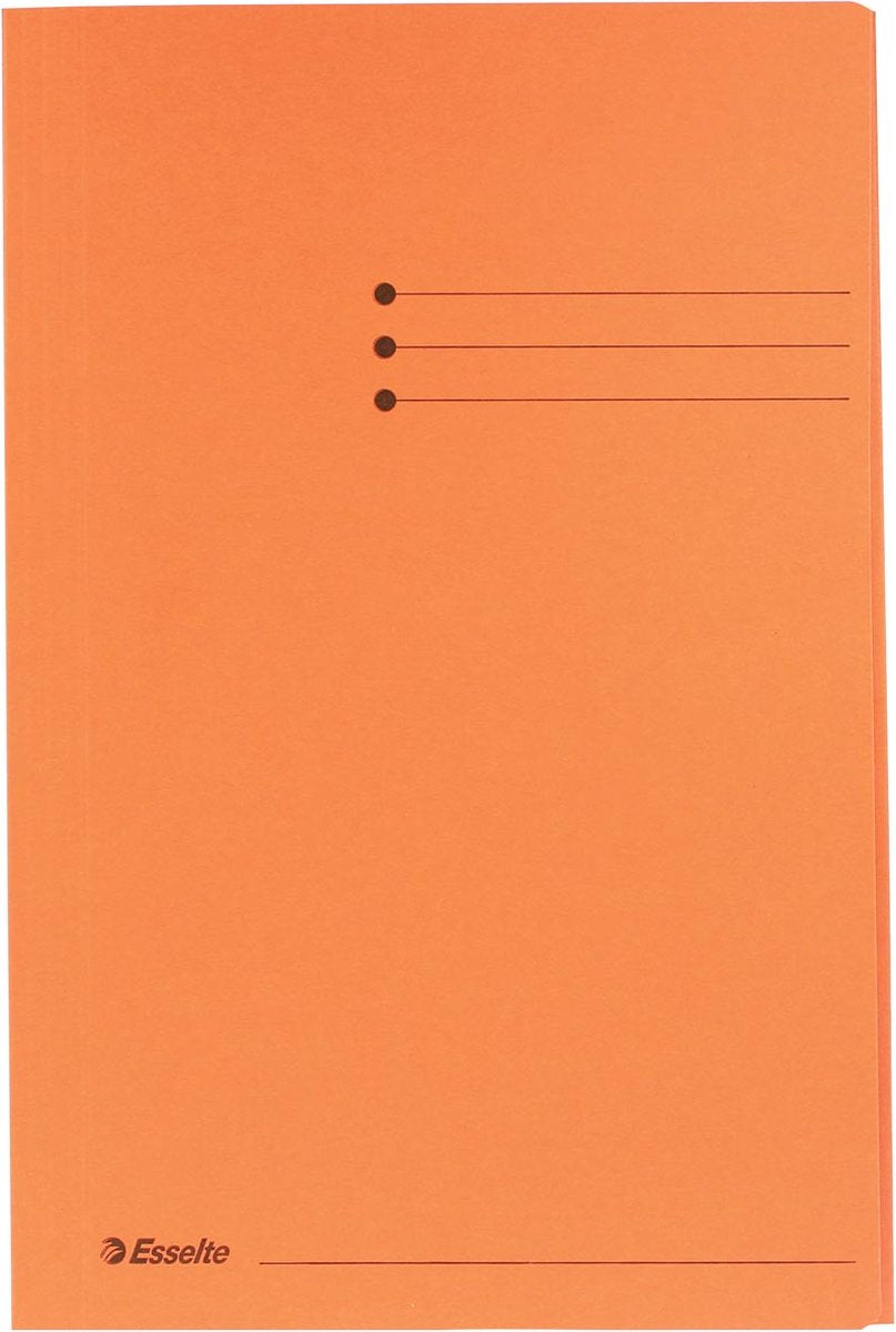 Chemise à 3 rabats Esselte manille - folio - 50 pièces - orange