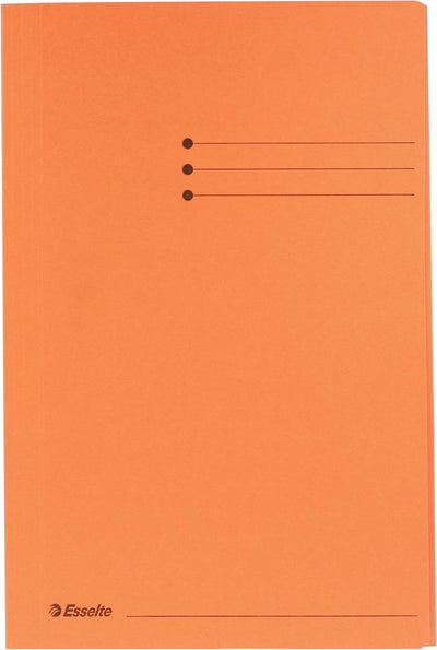 Chemise à 3 rabats Esselte manille - folio - 50 pièces - orange
