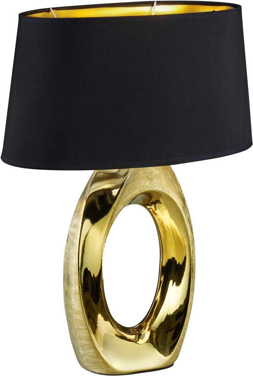 Rl vis ta lumière réalité taba - lampe de table - or - excl. 1x e27 4,9 w - interrupteur à cordon