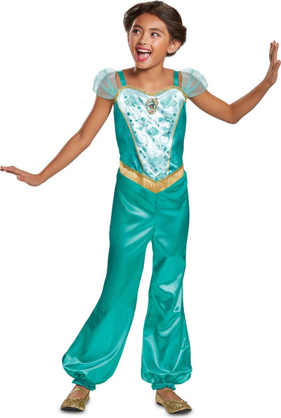 Déguisement princesse disney - aladdin, robe jasmin classique, taille s (5 - 6 ans), fille