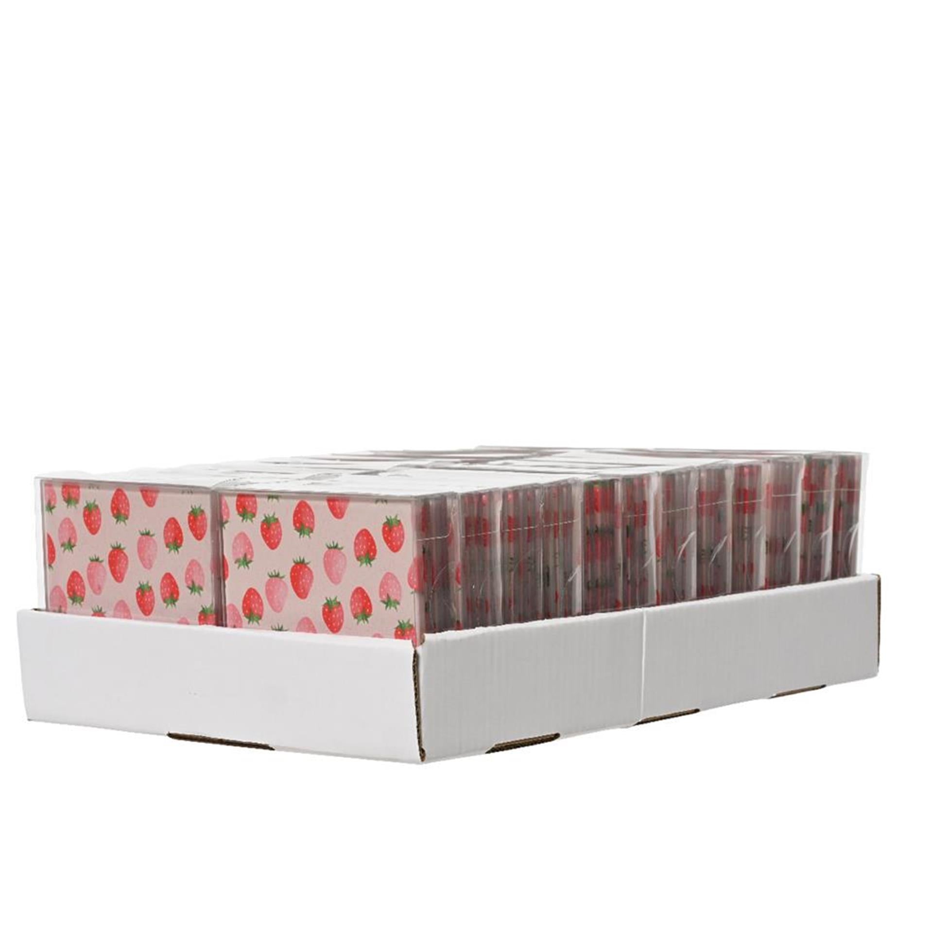 Decoris dessous de verre fraise verre 9x9cm