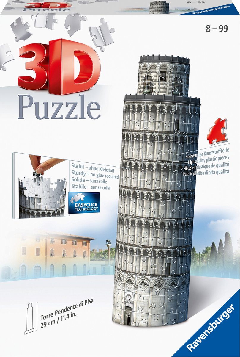 Ravensburger Tour de Pise - Puzzle de construction 3D - 216 pièces