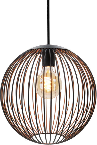 Lampe à suspension Eglo almanzora - e27 - ø 32 cm - cuivre noir