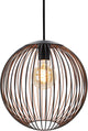 Lampe à suspension Eglo almanzora - e27 - ø 32 cm - cuivre noir