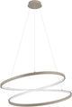 Lampe à suspension Eglo ruotale / LED - ø 70 cm - coloris sable beige blanc