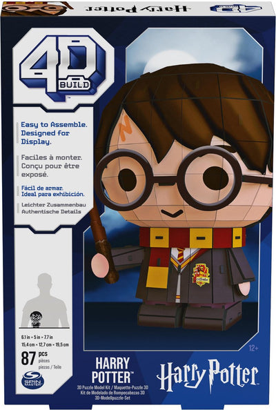 4d build harry potter - harry potter - puzzle 3d - 87 pièces - kit de construction en carton