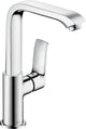Hansgrohe Metris mitigeur de lavabo 230 bec haut et garniture de vidage push-open - saillie du bec 155 mm