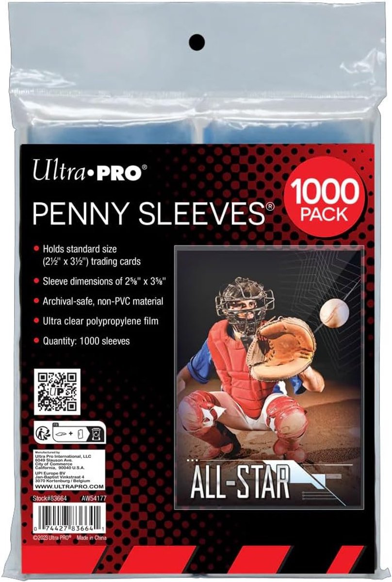 Ultrapro ultra pro - pochettes économiques pack de 1000x taille standard
