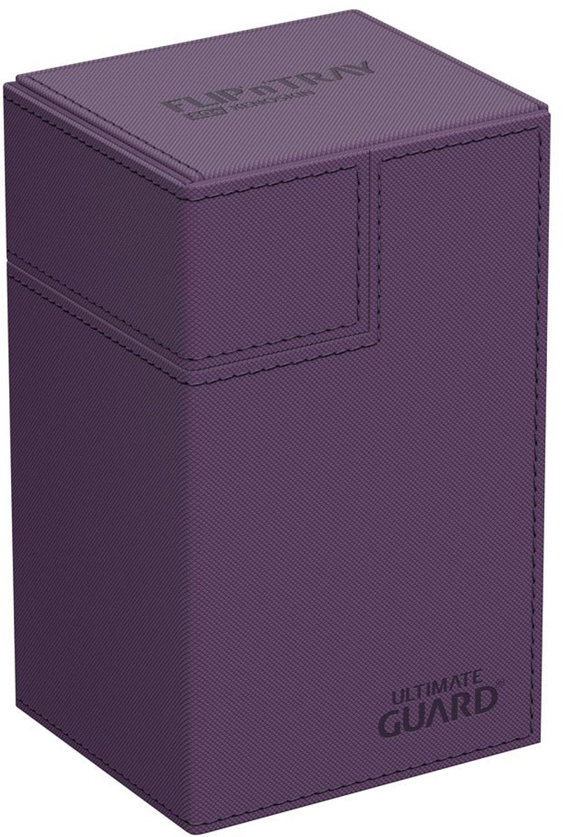 Ultimate guard flip'n'tray 80+ xenoskin - boîtes à cartes violettes