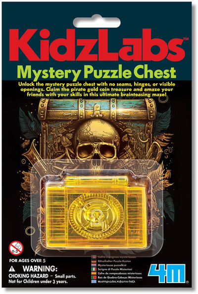 Puzzle IQ 4m - percer le coffre au trésor secret - science et jeux - casse-tête - kidzlabs - 5+
