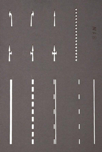 Gabarits de marquage routier Nor 34240 n