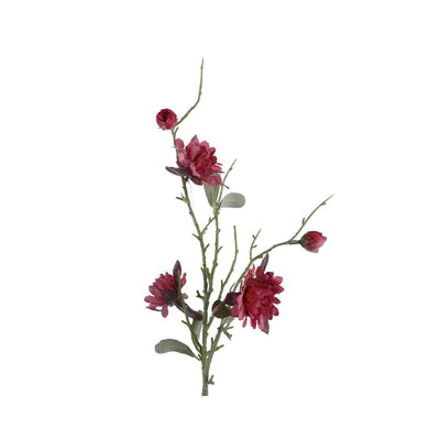Decoris fleur artificielle dahlia h75cm rose pailleté