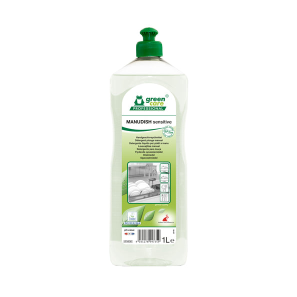 Liquide vaisselle sensible au manudish professionnel Green Care (1 litre)