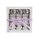 Ensemble de cuillères à café papillon Decoris, 4 pièces en acier inoxydable